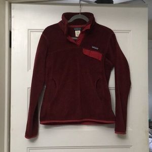 Dark red women’s Patagonia pullover